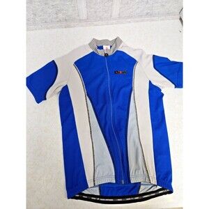 Hincapie Cycling Jersey Large Made in Italy Blue Gray